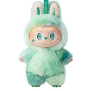Pop Mart Labubu Serenity NIB Unopened Green Plush Monster Keychain